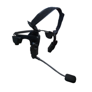 Bandeau ostéophone avec microphone boomer